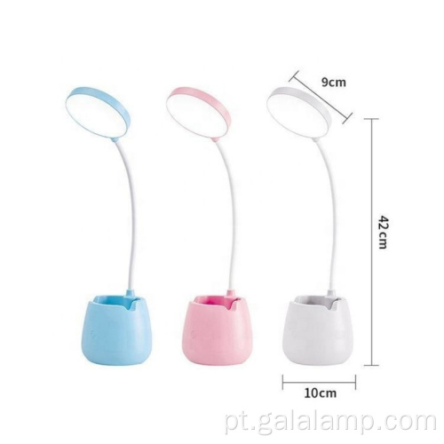 Lâmpada de mesa LED com porta de carregamento USB